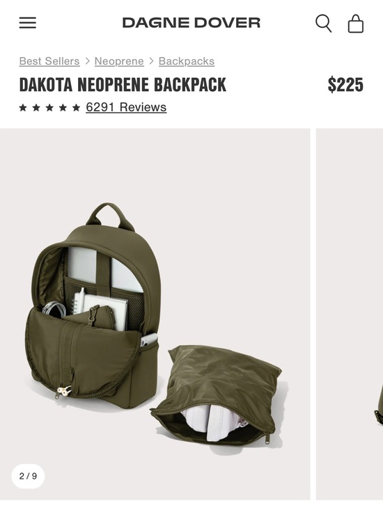 Dagne Dover Dark Moss Backpack main image 5